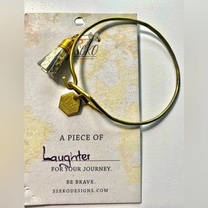 Sseko Brave Bracelet and Laughter Charm